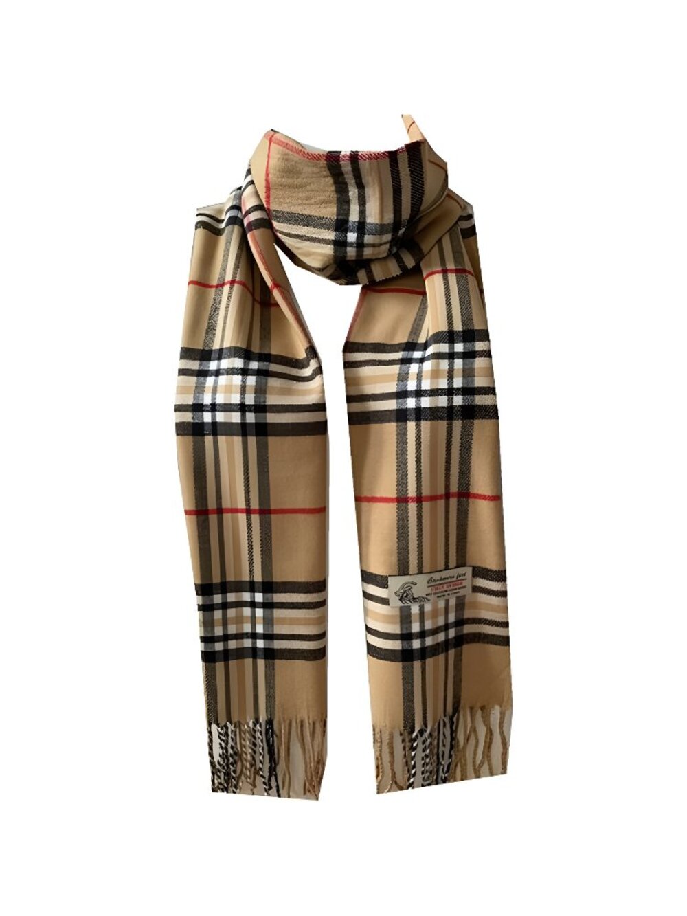 Super Soft Unisex Luxurious Classic Cashmere Feel Wrap Scarf Plaid Scarves